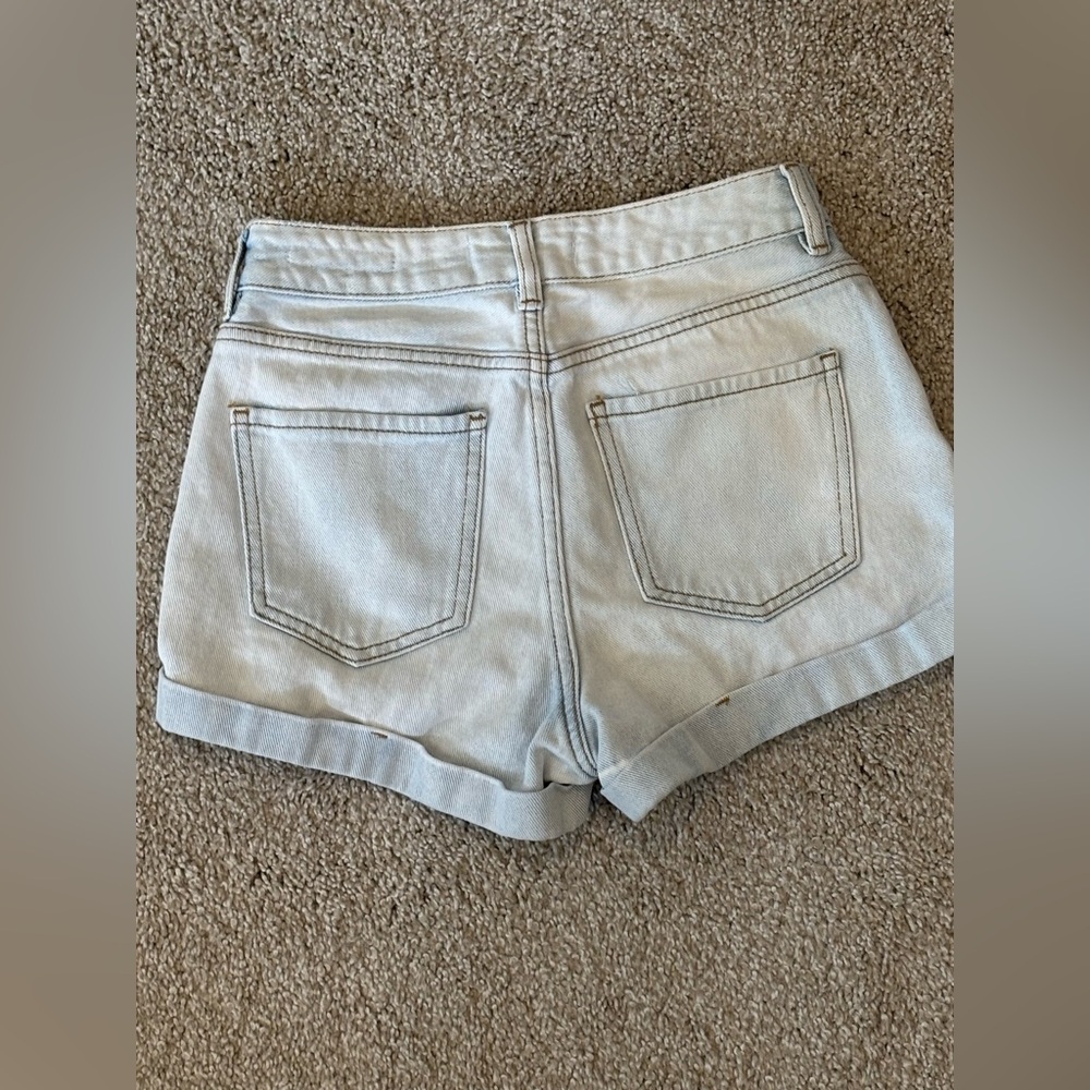 PacSun Light Blue Women's Denim Shorts - Picture 2 of 6